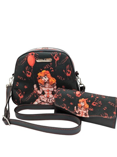 Princess Pennywise Bowler Crossbody and Wallet Set